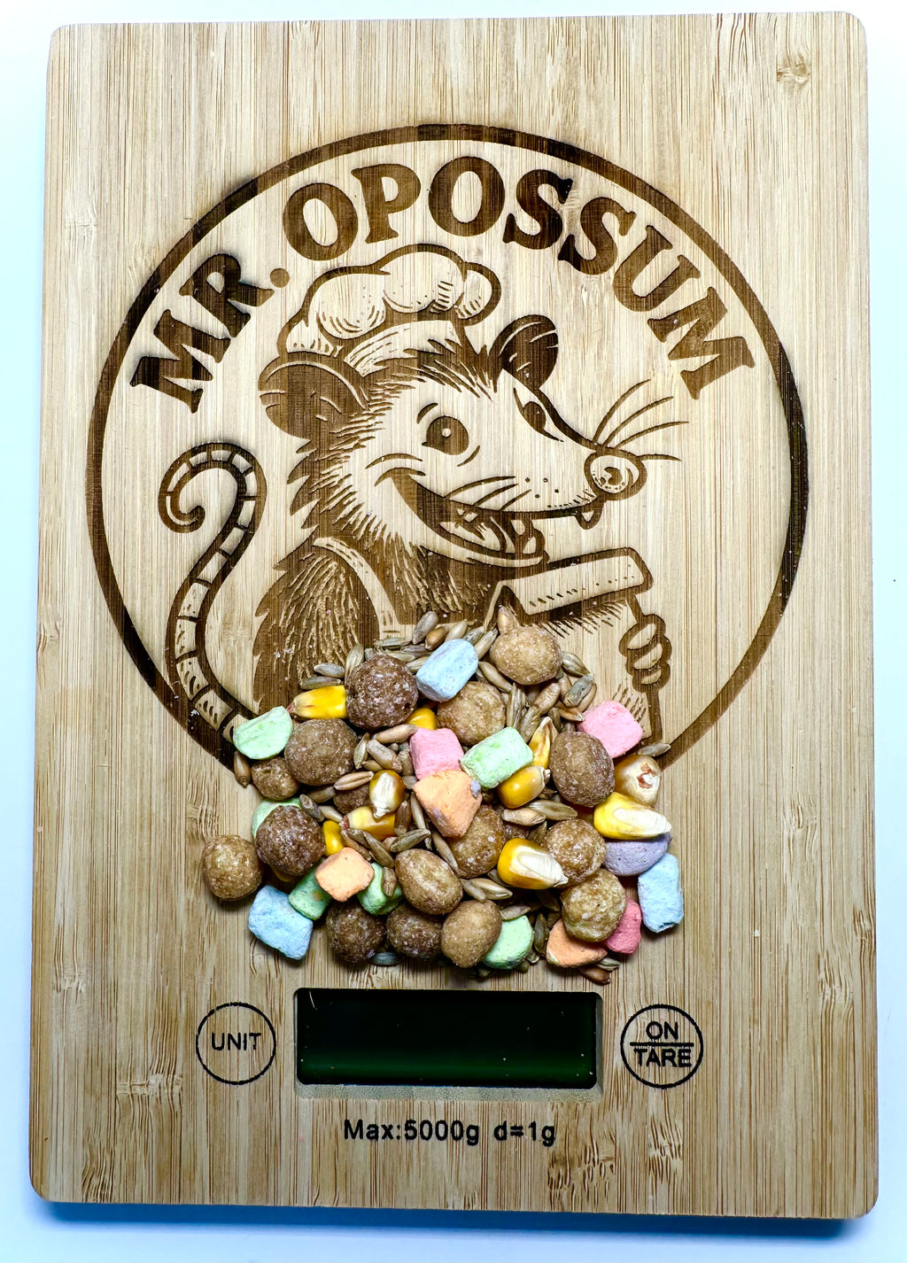 Mr. Opossum’s Squirrel Circus™ – Grain & Peanut Butter Crunch Wildlife Treat Mix