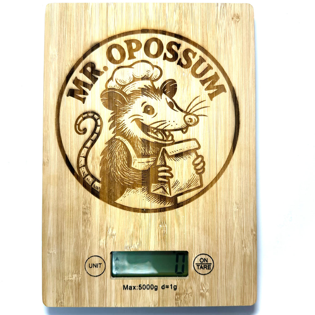Mr. Opossum “Night Kitchen” Wooden Digital Scale