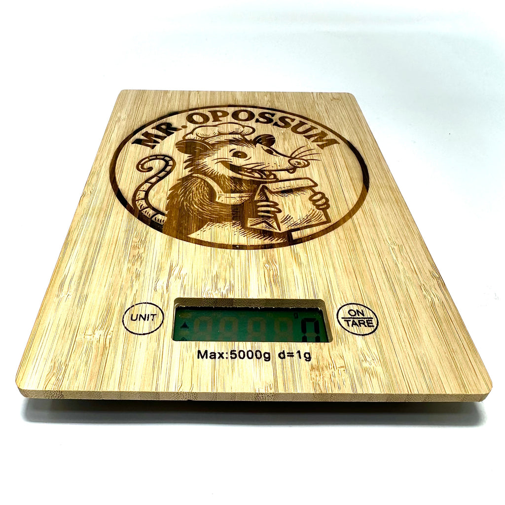 Mr. Opossum “Night Kitchen” Wooden Digital Scale
