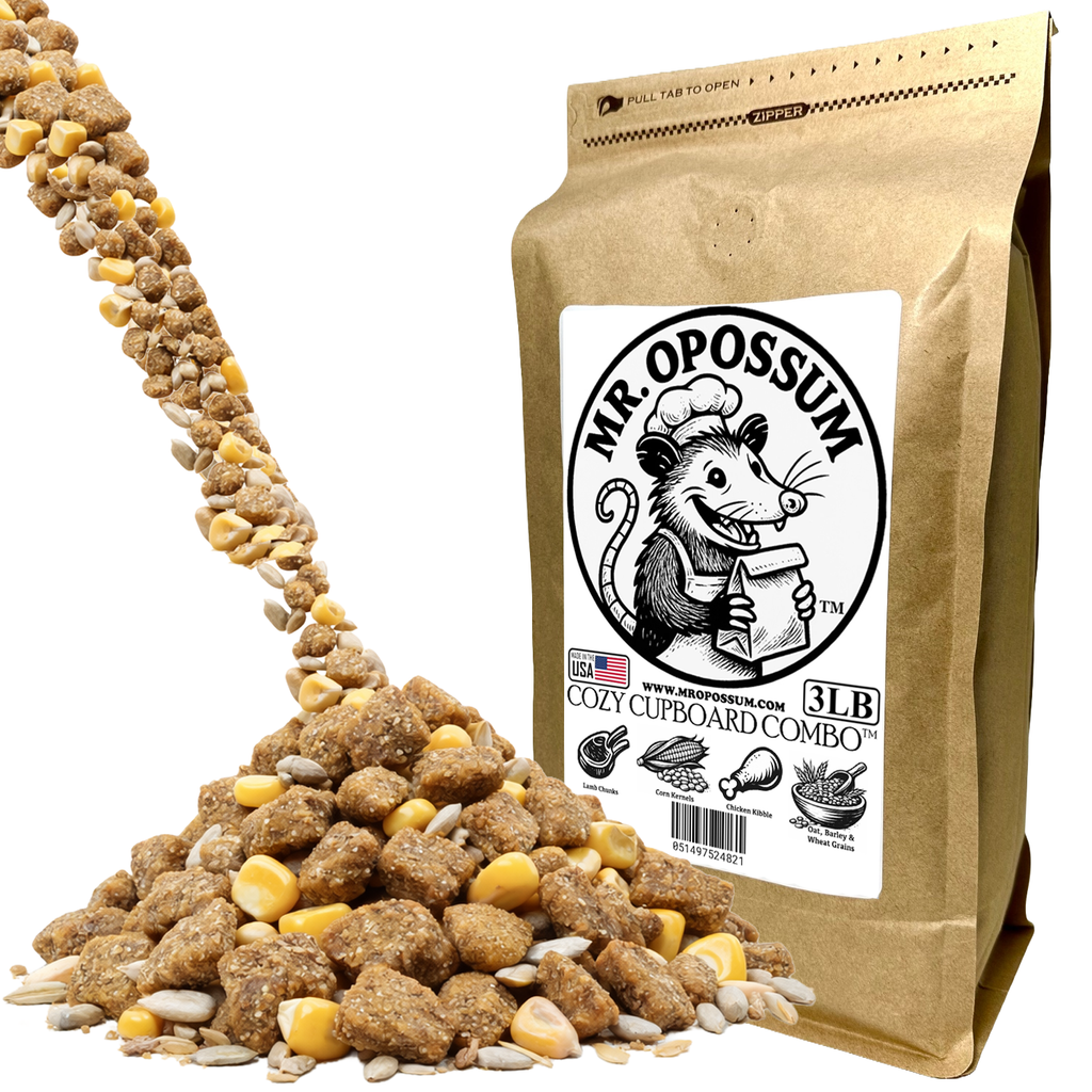 Mr. Opossum’s Cozy Cupboard Combo™ – A Gentle Pantry Wildlife Treat Blend