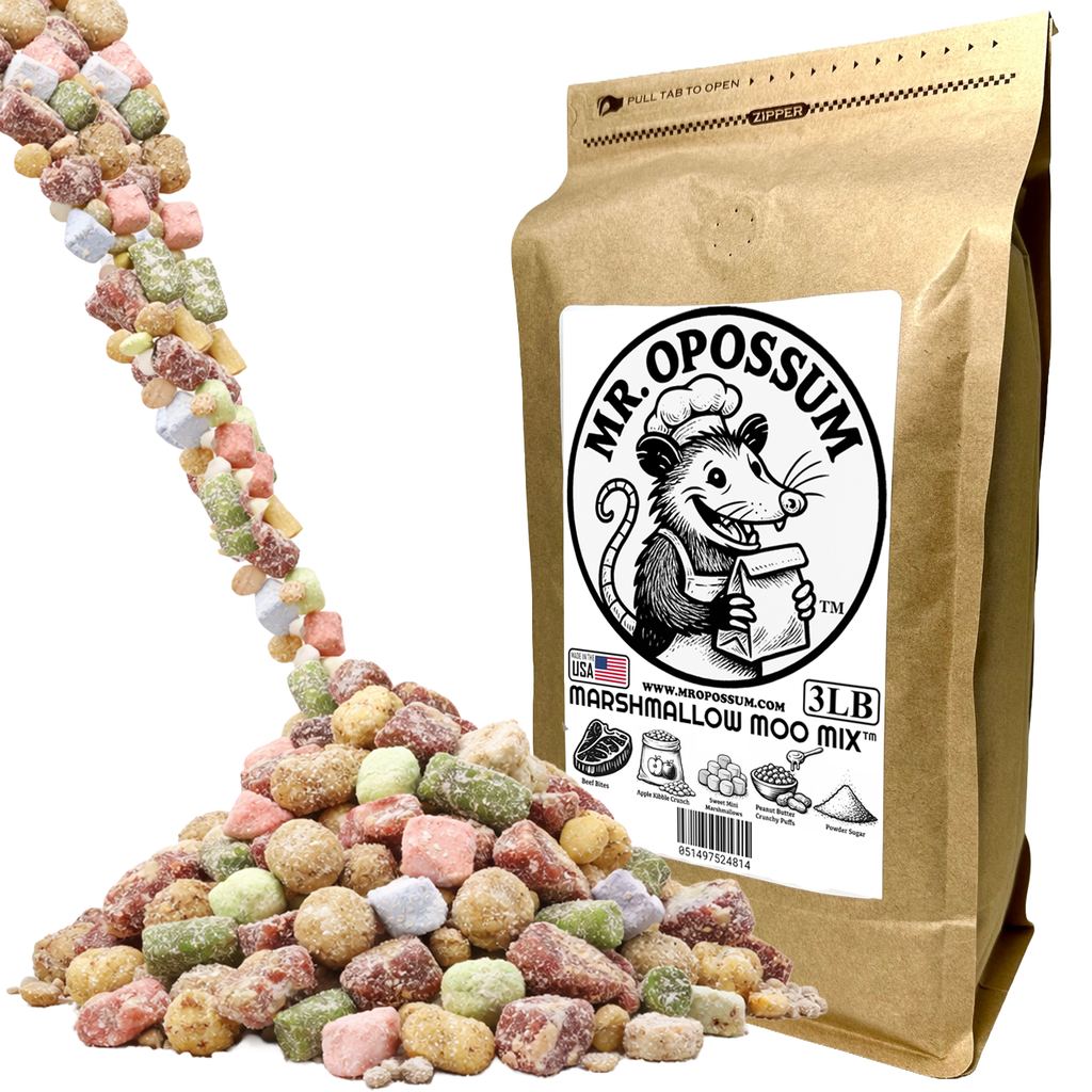 Mr. Opossum’s Marshmallow Moo Mix™ – Sweet Beef & Apple Wildlife Blend